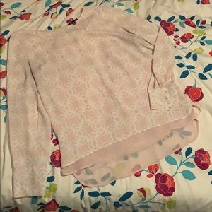 The Limited Pink Blush Long Sleeve Blouse